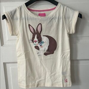 Joules Cream and Brown Bunny T-Shirt
